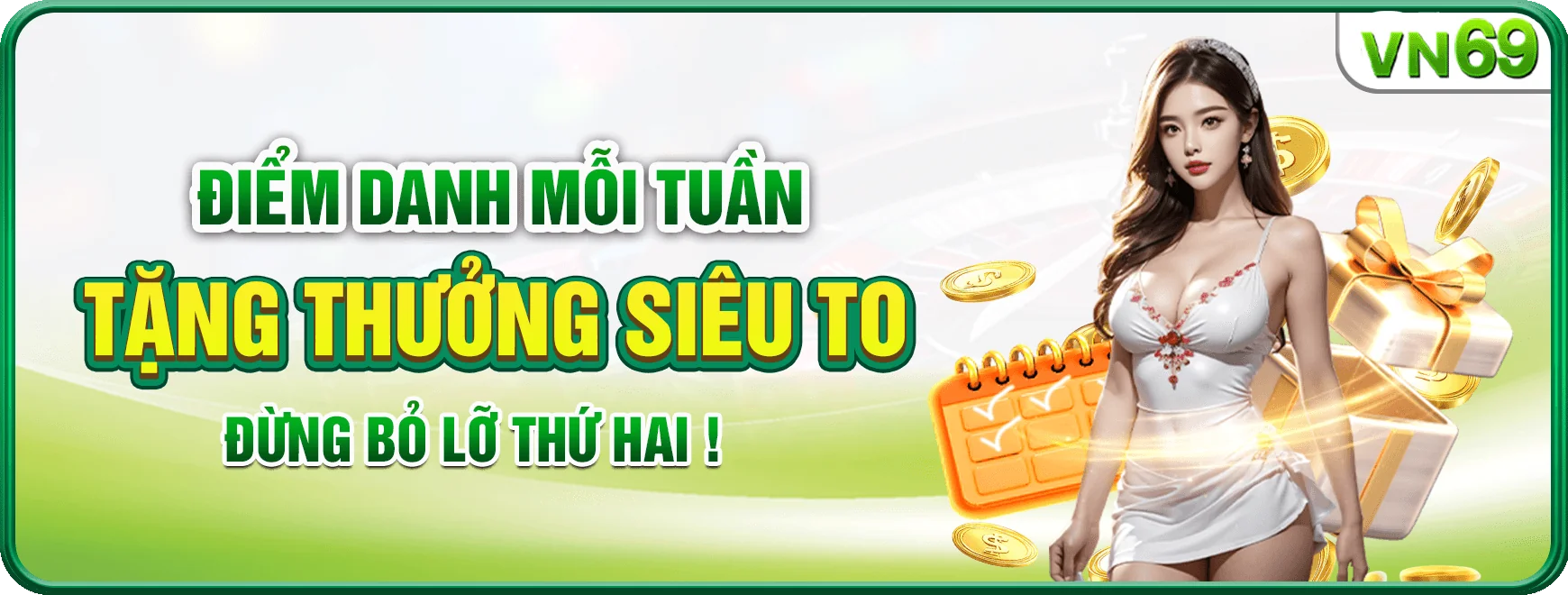 Khuyến mãi điểm danh mỗi tuần tặng thưởng siêu to