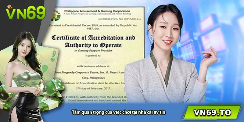 Tầm quan trọng của việc chơi tại nhà cái uy tín